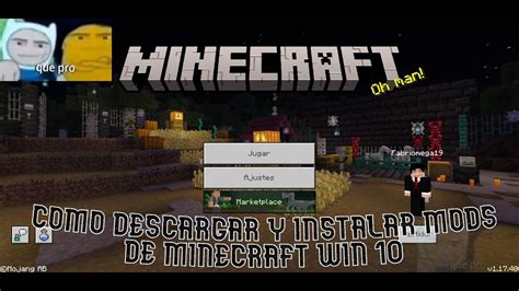 Como Descargar Y Instalar Mods Para Minecraft Bedrock Win Youtube