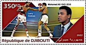 Stamp Muhammad Ali Vs Larry Holmes Djibouti Th Birth