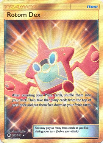 Rotom Dex 159 149 Secret Rare Pokemon Singles Sun Moon Sun