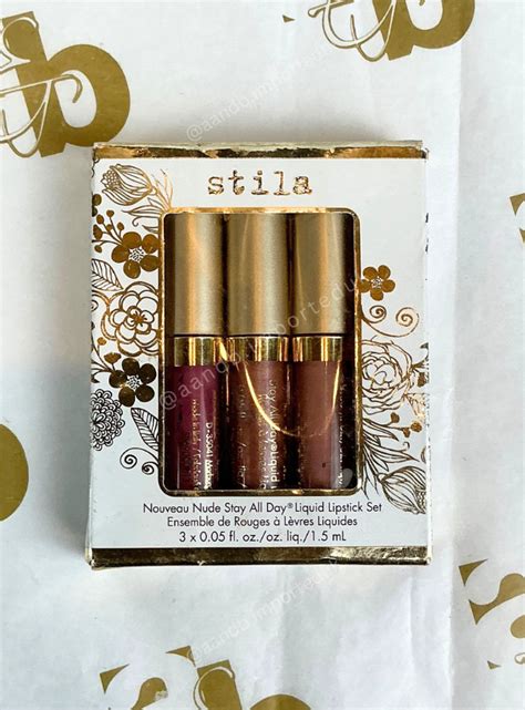 Stile Nouveau Nude Stay All Day Liquid Lipstick Set A B IMPORTED UK
