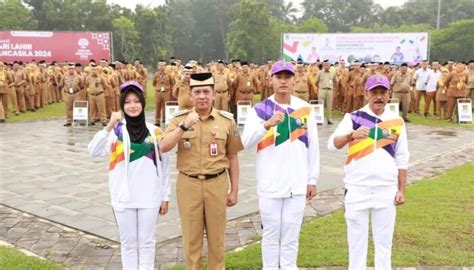 Pj Bupati Tangerang Lepas Kontingen Popda Kabupaten Tangerang