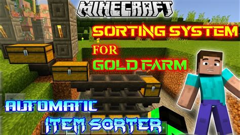 How To Make Simple Item Sorter In Minecraft Automatic Sorting System