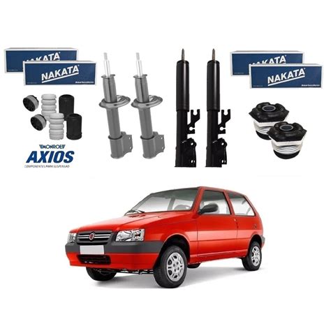 Kit Amortecedor Dianteiro Traseiro Nakata Axios Original Fiat Uno 1 0