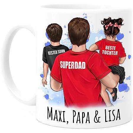 Tassenliebling Keramik Papa Tasse Personalisiert Mit Kindern Spruch