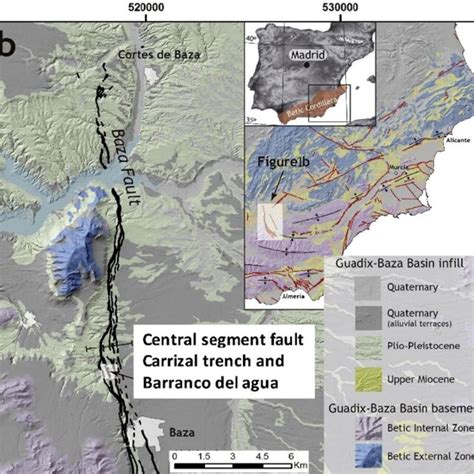 A Geological Situation Of The Betic Cordillera B Geological Map Of