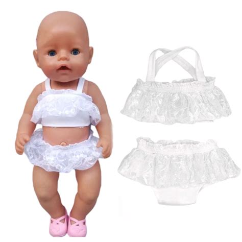 Poup E Nouveau N De Cm Bikini En Dentelle Blanche V Tements De