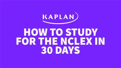 How To Study For The NCLEX In 30 Days YouTube