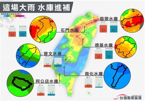 鋒面降雨6大水庫解渴沒？ 一張圖告訴你 生活 自由時報電子報