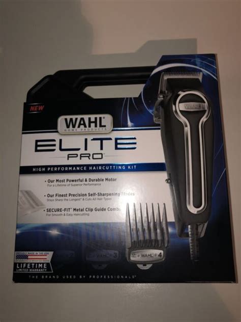 Wahl Clipper Elite Pro High Performance Home Haircut Grooming Kit