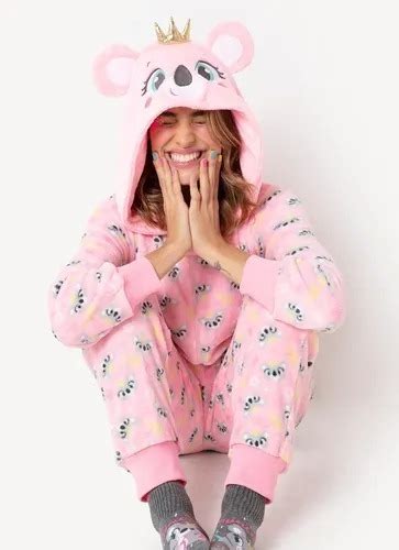 Pijama Macacão Adulto Soft Koala Princess Puket Parcelamento sem juros