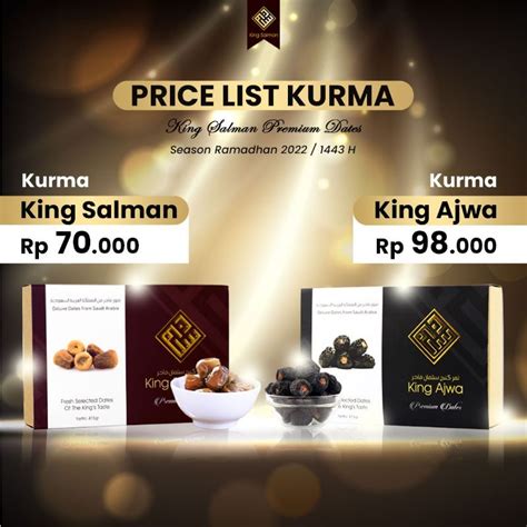 jual kurma premium sukari king salman king ajwa kurma nabi shopee