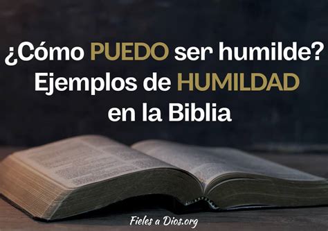 C Mo Puedo Ser Humilde Ejemplos De Humildad En La Biblia Fieles A Dios