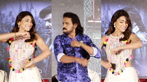 Shriya Saran Upendra Superb Live Dance Kabzaa Press Meet Sudeep