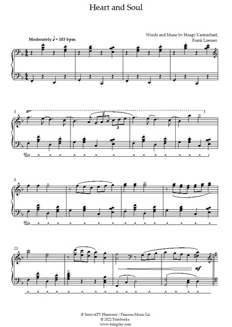 Heart And Soul PDF Free Sheet Music