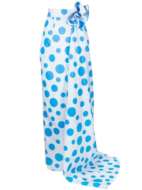 Bambah Polka Dot Print Maxi Dress Farfetch