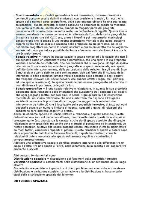 Riassunto Esame Geografia Prof Tabusi Libro Consigliato Geografia