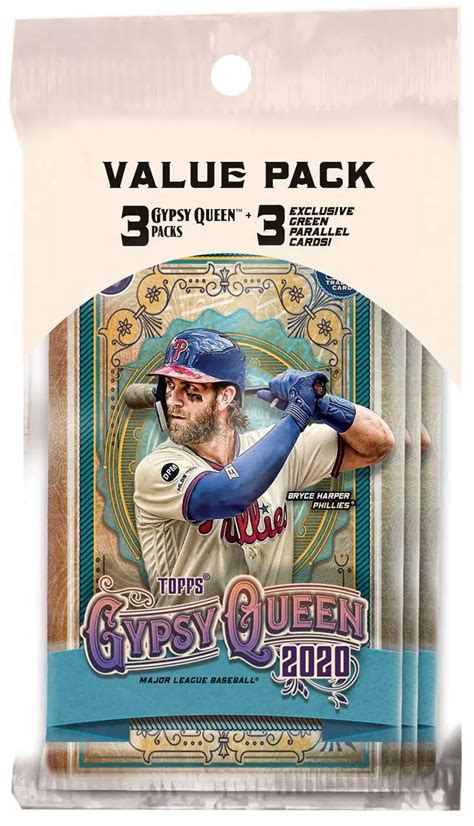 Mlb Topps Gypsy Queen Baseball Trading Card Value Pack Packs