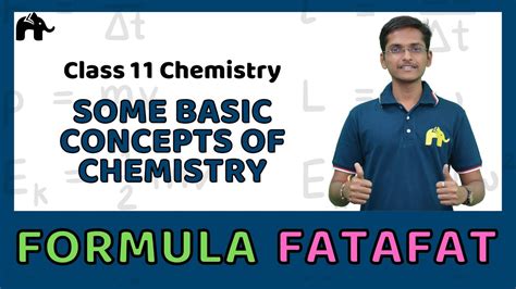 Some Basic Concepts Of Chemistry Class 11 Chemistry Formulas Sheet