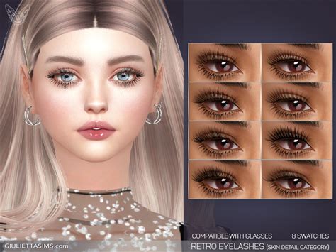 The Sims Resource Retro 3D Eyelashes Mask Detail UPDATED