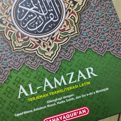 Al Quran Tajwid Al Amzar Terjemah Tajwid Warna A4 Omah Buku Muslim