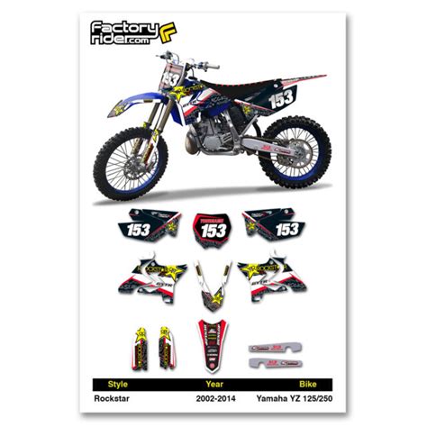 Yamaha Yz Restyle Ufo Rockstar Dirt Bike Graphics