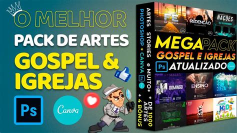 Pack Canva Gospel E Igrejas 1000 Artes Editáveis Para Igrejas Canva