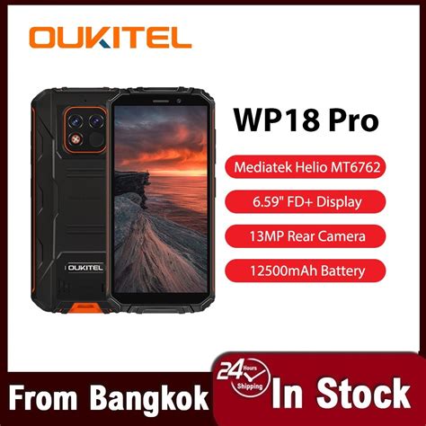Oukitel Wp18 Pro Rugged Smartphones 12500mah 4gb Ram 64gb Rom ...