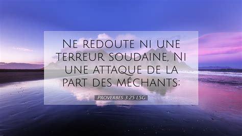 Proverbes Lsg Desktop Wallpaper Ne Redoute Ni Une Terreur