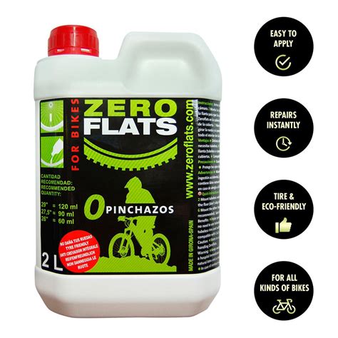 Zeroflats Anti Puncture Sealant 2000 Ml Zeitbike