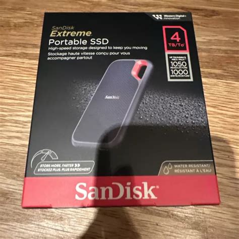 Sandisk Extreme 4tb Usb C Portable External Ssd Sdssde61 4t00 G25 £18000 Picclick Uk