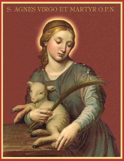 Saint Agnes Of Rome Virgin And Martyr Santos Beatos Servos De Deus