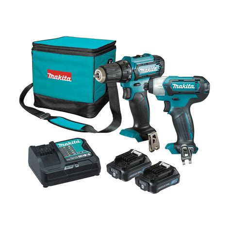 Makita Clx224sa 12v Max 2 0ah Lithium Ion Cxt 2 Piece Cordless Drill And Impact Driver Combo Kit