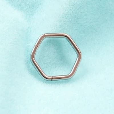 Eternal G Astm F Titanium Hexagon Hinged Segment Clicker Piering