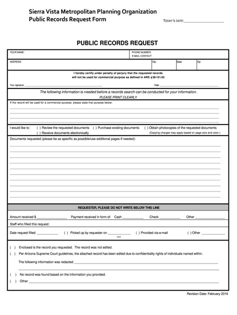 Arizona Public Records Request Template Fill Out Sign Online DocHub