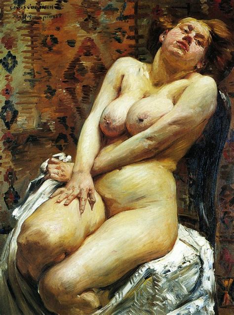 Nana Female Nude Painting Lovis Corinth Oil Paintings