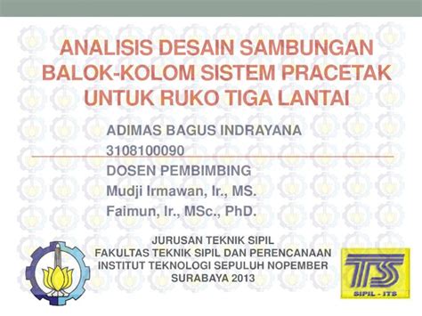 Pdf Analisis Desain Sambungan Balok Kolom Sistem Analisis Desain