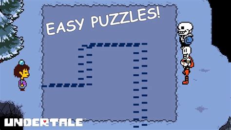 Solving Easy Puzzles With Sans And Papyrus Undertale Youtube