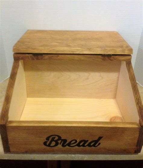 Bread Box Wooden Bread Box Kitchen Bread Box Sunflower Decor Farmhouse