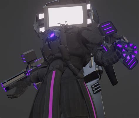 Upgraded Titan Tv Man Render Made On Blender By Emzald On Deviantart