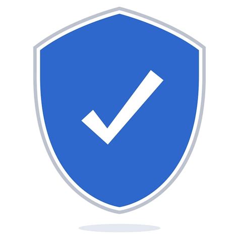 Premium Vector Shield Check Mark Flat Style