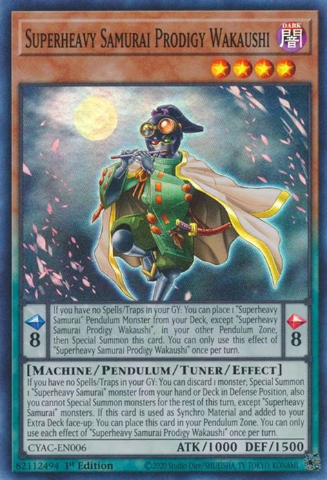 Superheavy Samurai Prodigy Wakaushi Cyberstorm Access YuGiOh