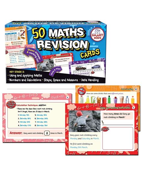 50 Maths Revision Cards – Westcare Education Supply Shop