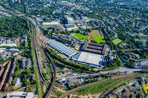 Hamburg Von Oben Industrie Und Gewerbegebiet Im Stadtteil Altona