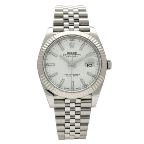 Rolex Datejust Gents Watch White Dial Miltons