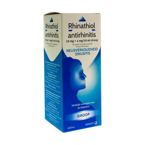 Rhinathiol Antirhinitis Sirop 200ml Apotheek Bakelants