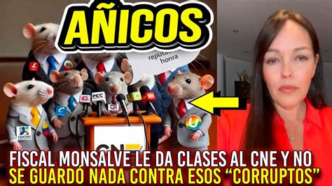 MAGISTRAL CLASE DE LA FISCAL MONSALVE AL CNE Y LAS ALTAS CORTES