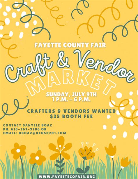 Craft Vendor Market Fayette County Fair