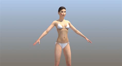 Female Base Model 3d Model 5 Obj Fbx Free3d