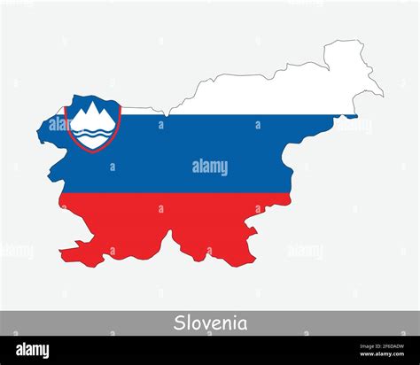 Slovenia Flag Map Map Of The Republic Of Slovenia With The Slovene