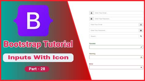 Bootstrap Input With Icon Bootstrap Inputs With Icon Example Part